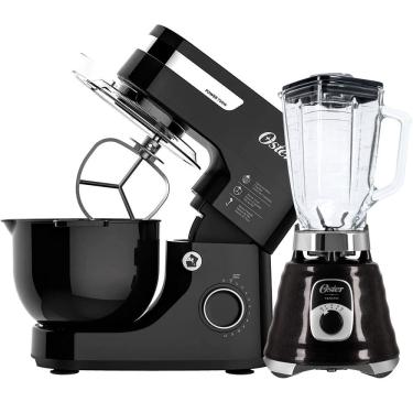 Imagem de Kit Batedeira Planetária e Liquidificador New Osterizer Black