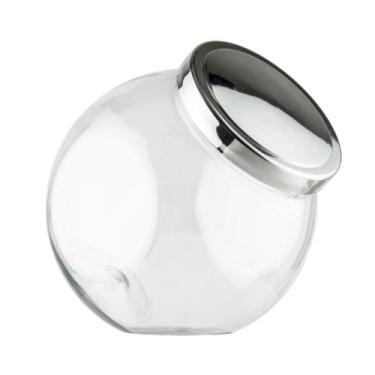 Imagem de Pote Baleiro 1 Litro com Tampa de Rosca Plástico - Bandeirante, PRATA