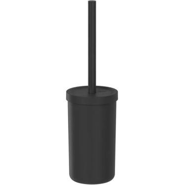 Imagem de Escova para Vaso Sanitário com Suporte Bold Preto Ou Vassoura Esfregão de Privada Plástico