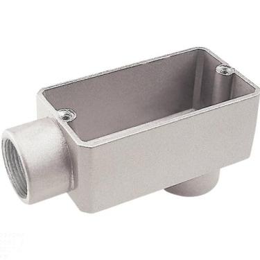 Imagem de Condulete fixo 2" tipo "LB" - com tampa / sem rosca / sem pintura - Tr