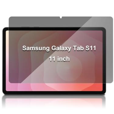 Imagem de MiKoyi Protetor de tela de privacidade de 11 polegadas para Samsung Galaxy Tab S11 de 11 polegadas, filtro de tela antiluz azul, película de vidro temperado 9H compatível com Samsung Galaxy Tab S11