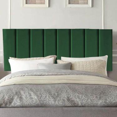 Imagem de Painel Estofada Carla 160cm Queen Size Para Cama Box Quarto Suede Verde - Gat Magazine