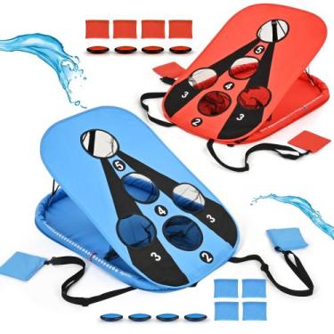 Imagem de Conjunto Tropoda Pool Cornhole 91x61 cm para água e terra de dupla fin