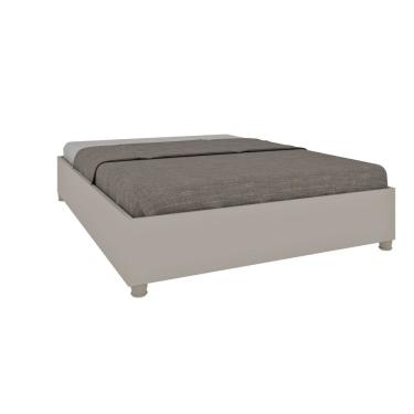 Imagem de Cama Box Casal em MDP 193cm x 144cm Grécia Espresso Móveis Off White