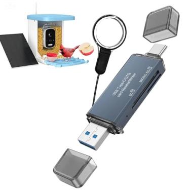 Imagem de Leitor de cartão adequado para alimentador inteligente de pássaros, cartão de memória SD/Micro SD de alta velocidade
