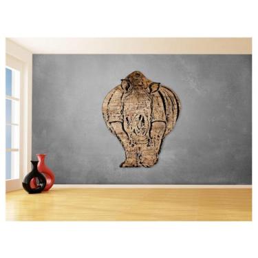 Imagem de Papel De Parede 3D Animais Pop Art Rinoceronte 3,5M Pxa519 - Você Deco