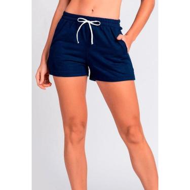 Imagem de Short Moletom Runner Marinho Larel-Feminino