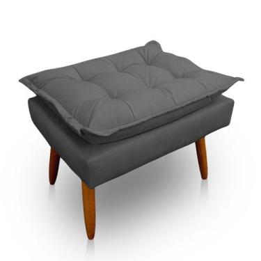 Imagem de Puff Opala Retangular para Sala e Quarto Suede  - LH Decor - Los Herma