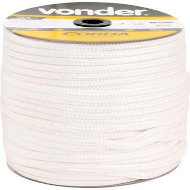 Imagem de Corda Multifilamento Trançada 4,0Mm 3,0Kg 360 Metros Branca - Vonder