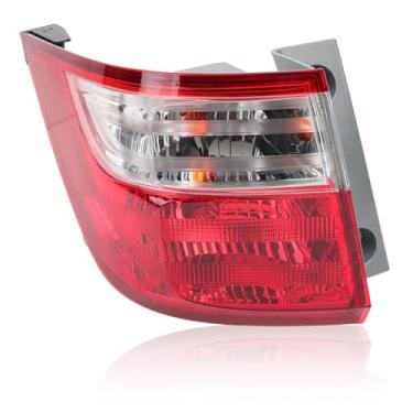 Imagem de Conjunto de luz traseira compatível com Honda Odyssey 2011 2012 2013 lado esquerdo do motorista inclui lâmpada 33550TK8A01 HO2804100