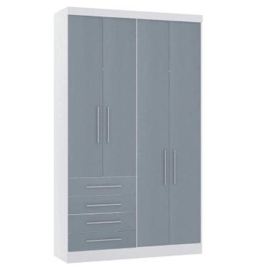 Imagem de Guarda Roupa Modulado 134,50cm 4 Portas E 4 Gavetas Alpes Luciane Móveis