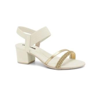 Imagem de Sandalia Feminina ComfortFlex Conforto Calce Facil Elastico Casual Sal