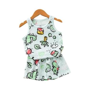 Imagem de Pijama de algodão para crianças de 0 a 1 2 3 4 5 6 7 8 9 anos - PIZAMA