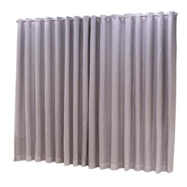 Imagem de Cortina Oxford com linho 10,00x2,30 Para Varão Simples - Ludatex, Cinz