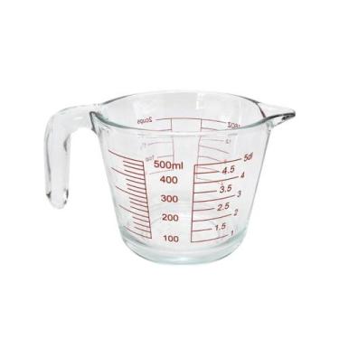Imagem de Jarra Medidora em Vidro Borossilicato 500 ml Com Alça Resistente Para 