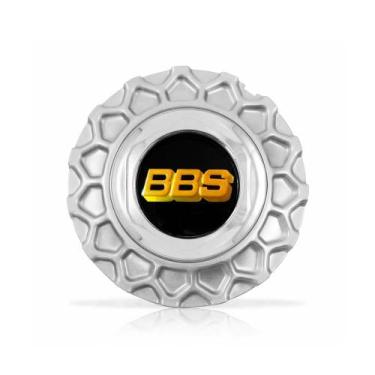 Imagem de Calota Calotinha Centro Miolo Tampa Roda BBS 15 16 17 18 BRW900 Prata 