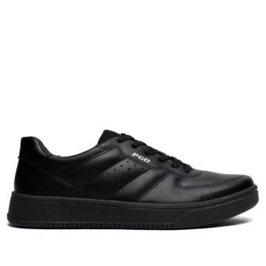 Imagem de Sapatênis Masculino Pegada Casual Microfibra Preto, Preto, 41