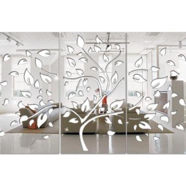 Imagem de Espelho Decorativo Árvore Primavera Em Acrílico Sala Quarto