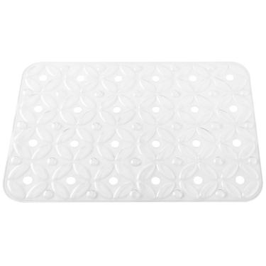 Imagem de Tapete Box Retangular Antiderrapante Ventosa Fixação Chão NT