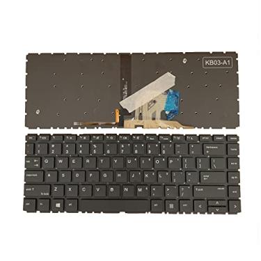 Imagem de Substituição de laptop US Layout com teclado retroiluminado para HP ProBook 440 G6 445 G6 L38139-D61 L38138-001 L74246-051 L38139-001