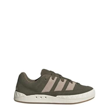 Imagem de adidas Tênis masculino Adimatic com cadarço casual - preto, Olive Strata/Wonder Beige/Off White, 42