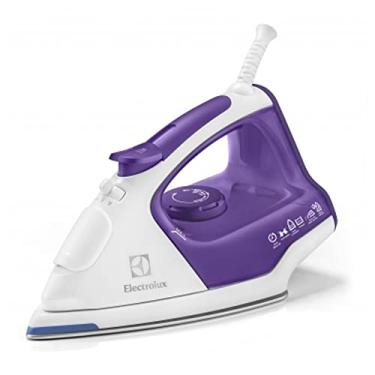 Imagem de Ferro de passar seco e vapor Electrolux antiaderente base ceramica vapor vertical extra desligamento automatico 2200W roxo ODI25 220v