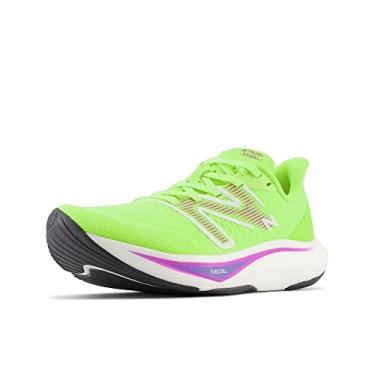 Imagem de New Balance FuelCell Rebel V3 Tênis de corrida feminino, Trinta watts/índigo elétrico/rosa cósmica, 5 Wide