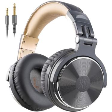 Imagem de OneOdio Fones de ouvido com fio, monitor de estúdio e mixagem de DJ estéreo, com drivers de neodímio de 50 mm e conector de 1/4 a 3,5 mm para gravação de computador AMP, podcast, teclado, guitarra