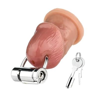 Imagem de Anel PA de aço inoxidável para entusiastas de piercings corporais - PA castidade pênis bloqueio sexo BDSM brinquedo para mamilos ou piercings genitais acessórios de restrição de escravidão brinquedo