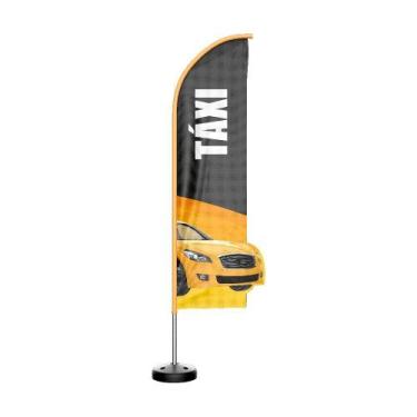Imagem de Wind Banner 3D Kit Completo Táxi Dupla Face - Prime Decor Festas