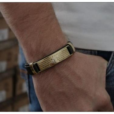 Imagem de Pulseira Bracelete Sintético Ajustável Regulavel Masculino Feminino Pl