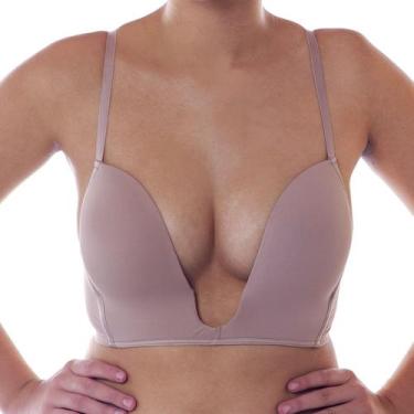 Imagem de Sutiã push up efeito silicone decote profundo Nayane Rodrigues, Chocol