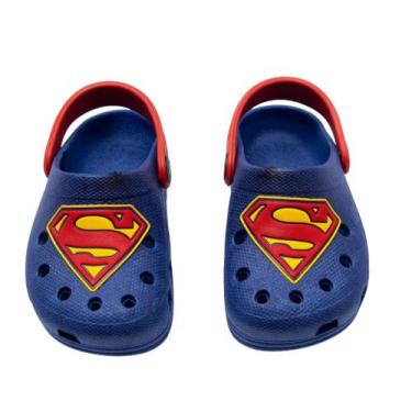 Imagem de Babuche Infantil Menino Croks infantil Menino Logo Super Man - RAE, 25