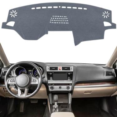 Imagem de KEYOOG Capa de painel compatível com Su-baru Outback 2019-2015 (para código de carroceria B15, sem modelos HUD), tapete de placa de painel de carro, tapete antirreflexo, protetor solar antiderrapante