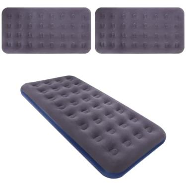 Imagem de Geetery Colchão de ar grande com 2 peças para crianças adultas, 199 x 90 x 21 cm, cama inflável, dobrável, inflável, colchão de ar infantil para casa, viagem, acampamento, tenda, festa