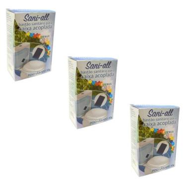 Imagem de Kit de 3 Tabletes para Caixa Acoplada Citrus Sani-All 50gr - START