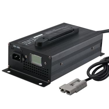 Imagem de Carregador de bateria de alta potência de 1200 W Carregador de bateria de chumbo-ácido de 72 V e 12 A com plugue Anderson para paleteira, empilhadeira elétrica, carrinho de golfe,2v 12a,175A