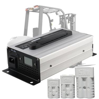 Imagem de Carregador de bateria 48V 20A Carregador de bateria para empilhadeira com plugue Anderson de 120 A/175 A/350 A para paleteira, empilhadeira elétrica, carrinho de golfe,48v 20a,350A
