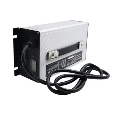 Imagem de Carregador de bateria 24V 40A, carregador de bateria de empilhadeira de 24 volts, carregador de bateria de carrinho de golfe, para carregamento de bateria de chumbo-ácido,24v 40a silver,E 2.1DC