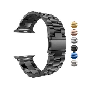 Imagem de Pulseira Inox Elos Compatível AppIe Watch Ultra IWO Microwear 42-49mm