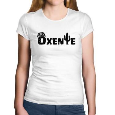 Imagem de Baby Look Algodão Ôxente Nordeste - Foca na Moda, Branco, M