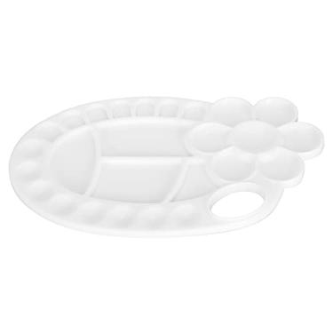 Imagem de Paint Tray Palettes Plastic Aquarela Pintura Palette DIY Craft Paint Holder, bandejas de tinta reutilizáveis para aquarela, acrílico e pintura a óleo Ideal para Artistas Crafters (White)