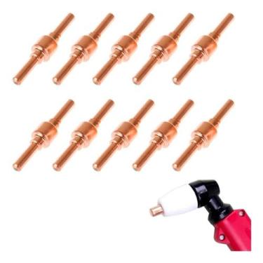 Imagem de Kit Consumíveis Tocha Corte Plasma PT31: 10 un. Eletrodo Longo - Maqpo