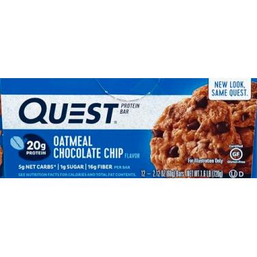 Imagem de Quest Nutrition PROTEIN BAR OATMEAL CHOCOLATE CHIP 12 BARRAS