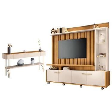 Imagem de Estante Home Theater Titan e Aparador Vivant Cinamomo Off White - HB M