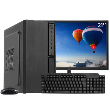 Imagem de Computador Completo Ark, Intel Core i5 650, 16GB, ssd 480GB, Windows 10 pro + Monitor 21 LED + kit Multimidia