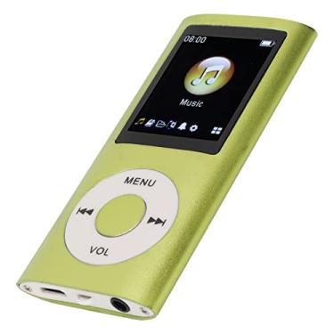 Imagem de Leitor de MP3 64G, tela de 1,8 polegadas, leitor de música MP3 para estudo esportivo, suporta MP3 WMA FLAC APE AAC OGG e ACELP, fone de ouvido incluído (verde)