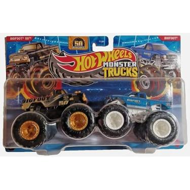 Imagem de Hot Wheels Monster Trucks Bigfoot 50th vs Big Foot Classic Demolition Doubles Diecast 1:64 Scale