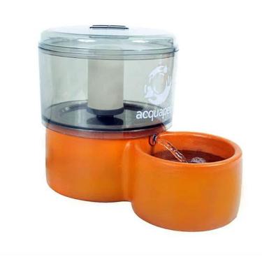 Imagem de Bebedouro Cerâmico/acrílico Fumê 2,5l C/ Bomba E Filtro P/ Cães E Gato