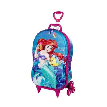 Imagem de Mochila De Rodinhas Princesa Pequena Sereia Maxtoy